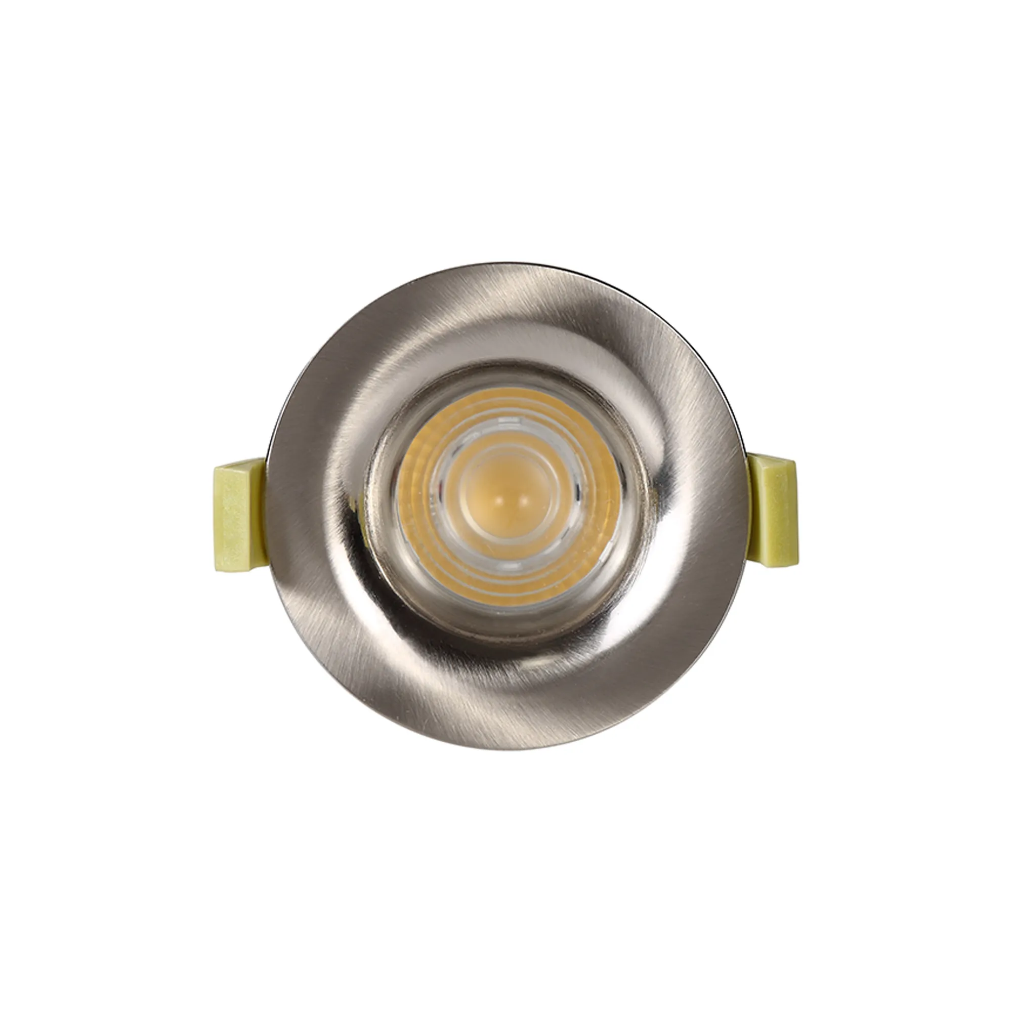 Bruve 12 Tridonic powered 12W 3000K 1200lm 36° LED Engine,300mA , CRI>90 LED Engine Satin Nickel Fixed Round Recessed Downlight, Inner Glass cover, IP65 DM202495  Dlux Bruve 12 IP65